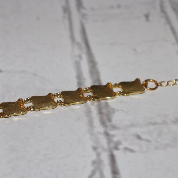 NWOT gold 10 commandments link charm bracelet 7-8.5" - Picture 2 of 7
